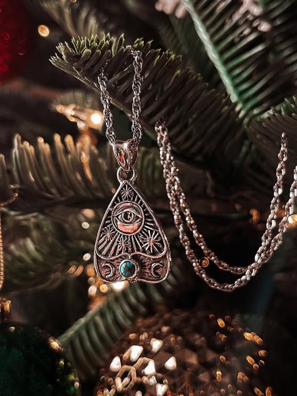 sterling silver All Seeing Ouija planchette necklace Etah Love ❤️ Bailey Sarian